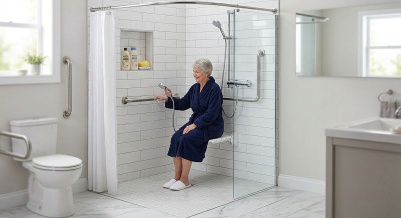 Senior Shower Installation in Venice, FL